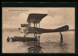 Foto-AK Sanke Nr.: Rumpler-Marine-Doppeldecker Im Wasser, Wasserflugzeug  - Other & Unclassified