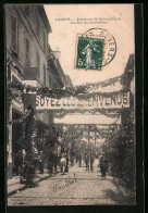 CPA Nevers, Concours De Gymnastique, La Rue Du Commerce  - Nevers