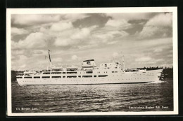 AK Passagierschiff SS Birger Jarl Der Stockholmer Reederei Fährt In Den Hafen Ein  - Steamers