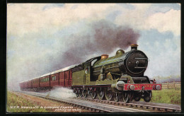 Artist's Pc Lokomotive Der Englischen Eisenbahn Nr. 898 Auf Der Strecke Newcastle-Liverpool  - Trains