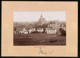 Fotografie Brück & Sohn Meissen, Ansicht Penig, Ortsansicht Mit Kirche  - Lieux