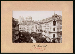 Fotografie Brück & Sohn Meissen, Ansicht Karlsbad, Obere Parkstrasse Mit Wohnhäusern  - Places