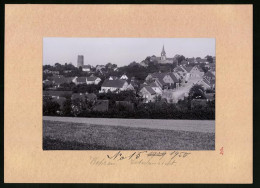 Fotografie Brück & Sohn Meissen, Ansicht Kohren, Ortsansicht Mit Kirche & Wehrturm  - Lieux