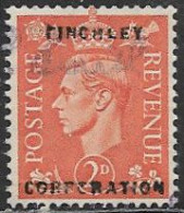 GB KGVI 2d Definitive Overprinted Finchley Corporation Used [D14/1] - Revenue Stamps