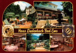 73834586 Bad Ems Ferienhotel Haus Lindenbach Restaurant Terrasse Brunnen Bad Ems - Bad Ems