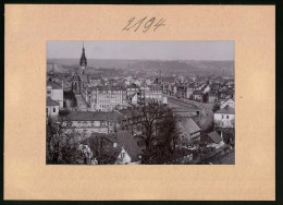 Fotografie Brück & Sohn Meissen, Ansicht Deuben, Blick über Den Ort Mit Flusspartie  - Lieux