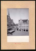 Fotografie Brück & Sohn Meissen, Ansicht Meissen I. Sa., Marktplatz Mit Hirschhaus, Cafe Döring  - Orte