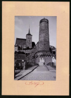 Fotografie Brück & Sohn Meissen, Ansicht Bautzen, Spreebrücke, Alte Wasserkunst Und Michaeliskirche  - Plaatsen