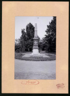 Fotografie Brück & Sohn Meissen, Ansicht Bautzen, Kriegerdenkmal 1870-1871  - Orte