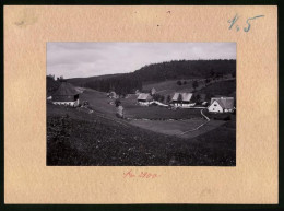 Fotografie Brück & Sohn Meissen, Ansicht Rehefeld, Gehöfte Und Bachlauf  - Plaatsen