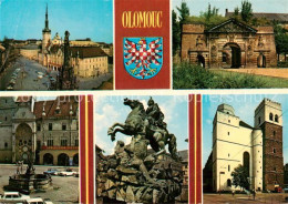 73801897 Olomouc Olmuetz CZ Pohled Na Namesti Miru Terzska Branz Orloj Caesarova - Repubblica Ceca