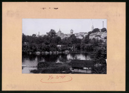 Fotografie Brück & Sohn Meissen, Ansicht Bautzen, Blick Zur Stadt Mit Badeanstalt Von Der Spree Aus Gesehen, Schleuse  - Plaatsen