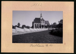 Fotografie Brück & Sohn Meissen, Ansicht Wickershain, Blick Auf Die Marienkirche Mit Mauer  - Orte
