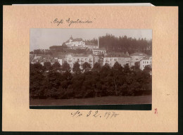 Fotografie Brück & Sohn Meissen, Ansicht Marienbad, Ortsansicht Mit Blick Auf Das Cafe Egerländer  - Lieux