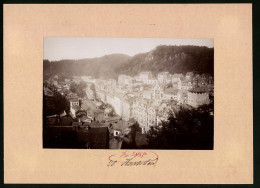 Fotografie Brück & Sohn Meissen, Ansicht Karlsbad, Blick Auf Den Ort Mit Kolonnade Und Wohnhäusern  - Places