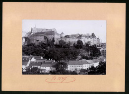 Fotografie Brück & Sohn Meissen, Ansicht Bautzen, Blick Auf Schloss Ortenburg Und Unterm Schloss, Häuserzeile  - Orte