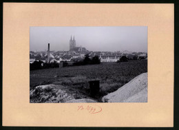 Fotografie Brück & Sohn Meissen, Ansicht Oschatz, Blick Auf Die Stadt Mit Kirche  - Lieux