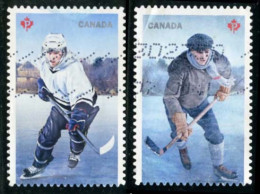 Canada (Scott No.3040-41 - History Of Hockey) (o) Pair - Gebraucht