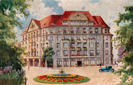 73801706 Dresden Elbe Palasthotel Weber Kuenstlerkarte  - Dresden