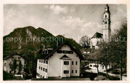 73801685 Pfronten Bruder Georg Haus Mit Pfarrkirche Pfronten - Pfronten