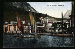 Cartolina Maderno, Ortsansicht Mit Uferpartie Und Booten  - Other & Unclassified