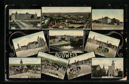 AK Budweis, Justizpalast, K. K. Tabakfabrik, Ringplatz, Museum  - Tchéquie