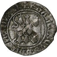 Duché De Bretagne, François II, Blanc à La Targe, 1484-1488, Nantes, Billon - Altri & Non Classificati
