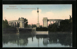 AK Budapest, Millenniumsdenkmal  - Hongrie