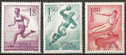 Austria 1959/62 - Mi 1069/70 & 1121 - YT 910/911A ( Sports : Running, Handball & Pommel Horse ) MNH** Complete Set - Nuevos