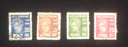 D)1929, NORWAY, SERIES, CENTENARY OF THE DEATH OF MATHEMATICIAN NIELS HENRIK ABEL, 1802-1829, USED - Autres & Non Classés