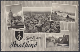 Stralsund, Kirche St. Nikola, Blick Auf Die Altstadt, Mole, Hauptbahnhof-Vorplatz, Wappen - Sonstige & Ohne Zuordnung