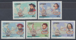 Südafrika - Ciskei, Schiffe, MiNr. 228-232, Postfrisch - Ciskei