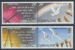 Gibraltar, MiNr. 710-713, 2 Paare, Postfrisch - Gibilterra