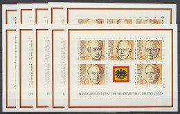 Deutschland (BRD), MiNr. Block 18, 10 Blöcke, Postfrisch - Unused Stamps