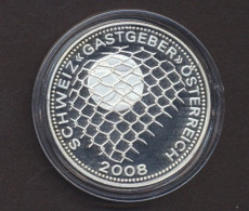 Fußball EM 2008 Österreich Und Schweiz, Kupfer - Nickel Medaille, 27 G, PP - Sonstige & Ohne Zuordnung