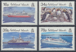 Falklandinseln, Schiffe, MiNr. 594-597, Postfrisch - Falklandinseln