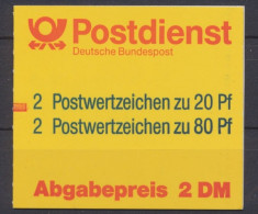 Deutschland (BRD), MiNr. MH 28 A Mit Zählbalken, Postfrisch - Andere & Zonder Classificatie