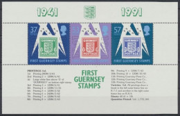 Guernsey, Michel Nr. 513-515 H-Blatt, Postfrisch / MNH - Guernesey