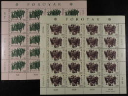 Färöer, MiNr. 63-64 Bögen, Postfrisch - Faroe Islands