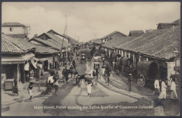 Ceylon, Colombo, Main Street, Pettah Showing The Native Quarter Of Commerce - Sonstige & Ohne Zuordnung