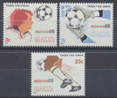 Malta, Fußball, MiNr. 748-750, Postfrisch - Malta