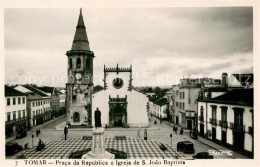 73762235 Tomar PT Praca Da Republica E Igreja De S Joao Baptiste  - Sonstige & Ohne Zuordnung