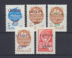 Lettland, MiNr. 335-339, Postfrisch - Lettonie