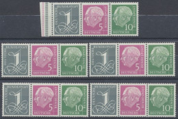 Deutschland (BRD), Michel Nr. W 18 Y II (5), Postfrisch/MNH - Zusammendrucke