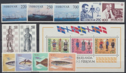 Färöer, MiNr. 79-Block 1, Jahrgang 1983, Postfrisch - Faroe Islands