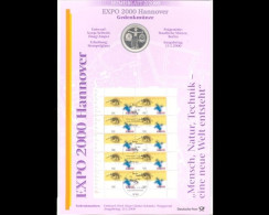BRD, Numisblatt 2/2000, EXPO 2000 Hannover - Other & Unclassified