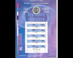 BRD, Numisblatt 5/2002, 50 Jahre Deutsches Fernsehen - Otros & Sin Clasificación