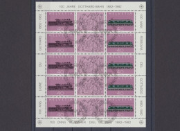 Schweiz, MiNr. 1214-1215 Kleinbogen, ESST, Gestempelt - Unused Stamps