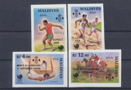 Malediven, Olympiade, MiNr. 1325-1328 B, Postfrisch - Malediven (1965-...)