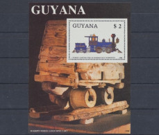 Guyana, Eisenbahn, MiNr. Block 34,, Postfrisch - Guyane (1966-...)